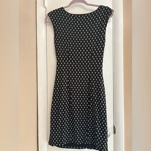 Elegant Black and White Patterned Dress